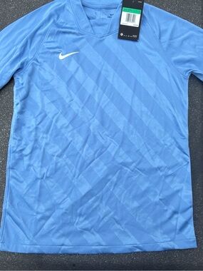 Nike Youth Light Blue Short-Sleeve Performance Jersey